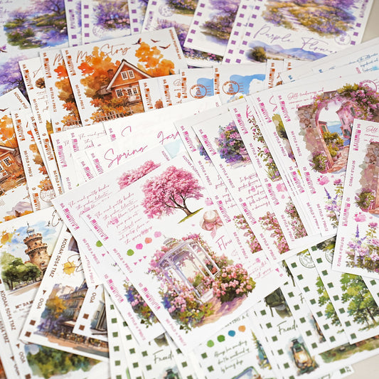 20 Sheets Landscape Stickers LTJP