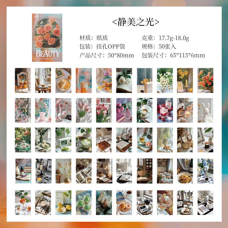 50 Pcs Travel Themed Scrapbook Paper GDPZ