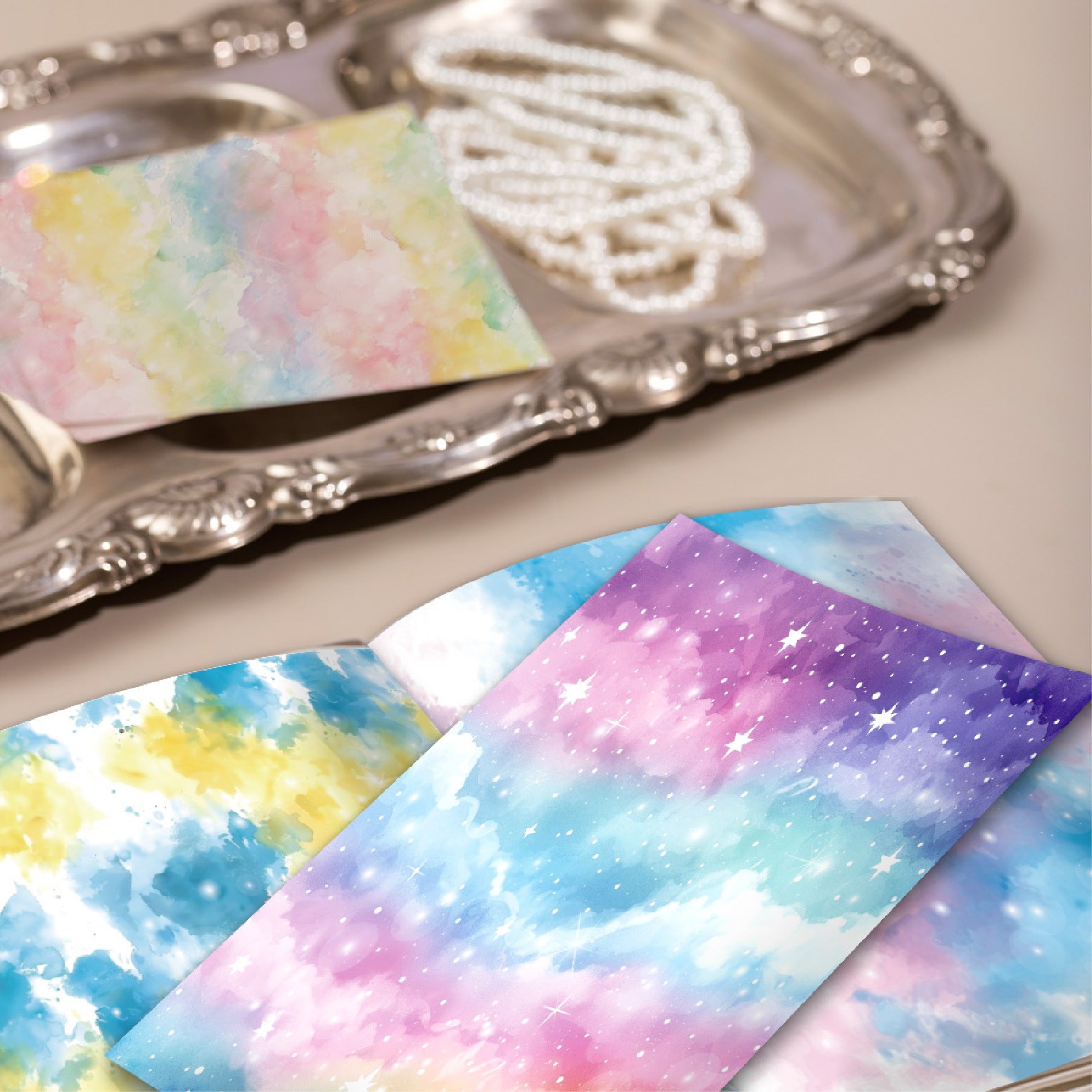12 inch Fantasy Galaxy Scrapbook Paper Pad PAJ012