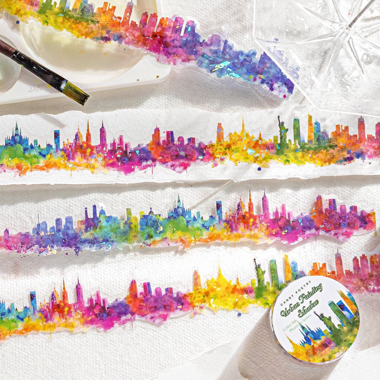 1 Roll Watercolor Art PET Tape CMHY