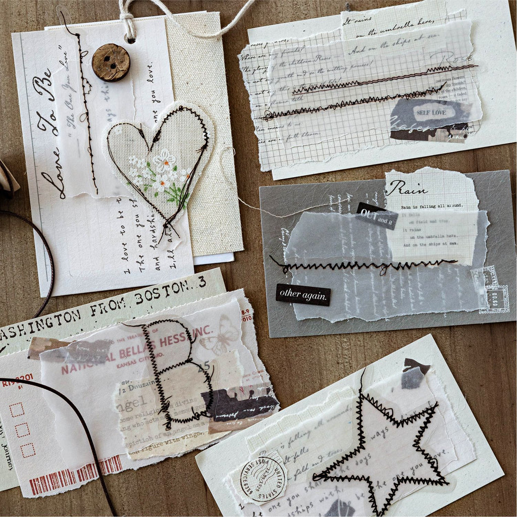 30 Pcs Sewing Themed PET Stickers FRGZS