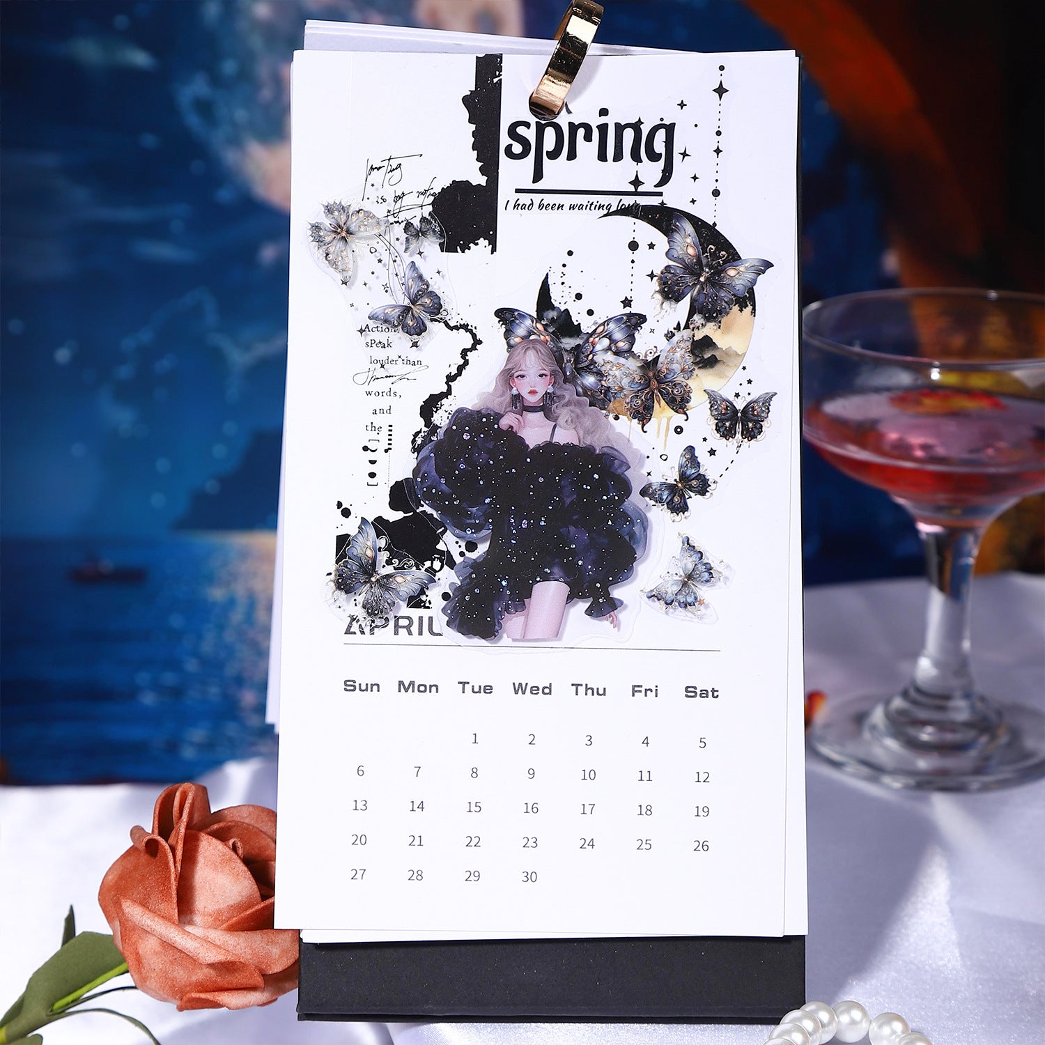 20 Pcs Party Girl PET Stickers YGXWY