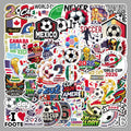 50Pcs Football Theme Waterproof Vinyl Stickers STY04