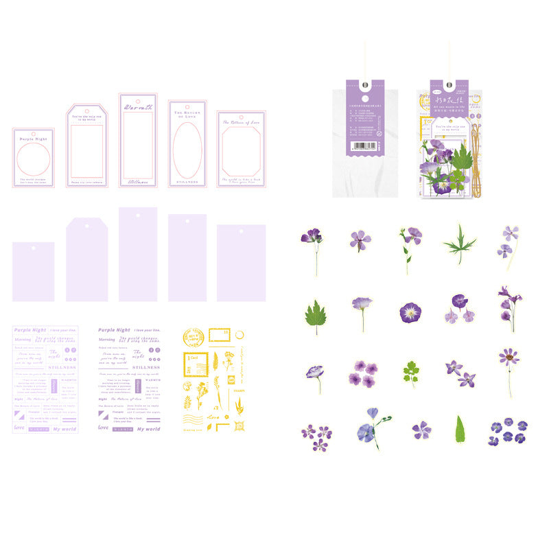 54 Pcs Stickers and Paper Kit YRHX