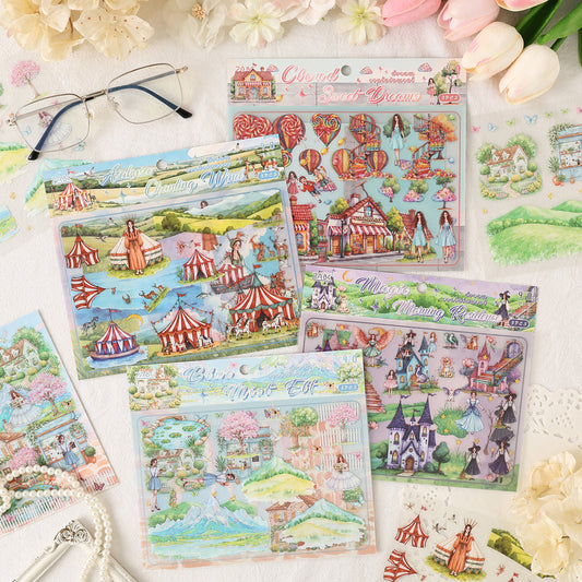 3D Fantasy House DIY Stickers Kit MJSR