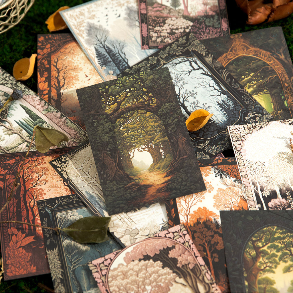 30 Sheets Fantasy Forest Scrapbook Paper MLSC