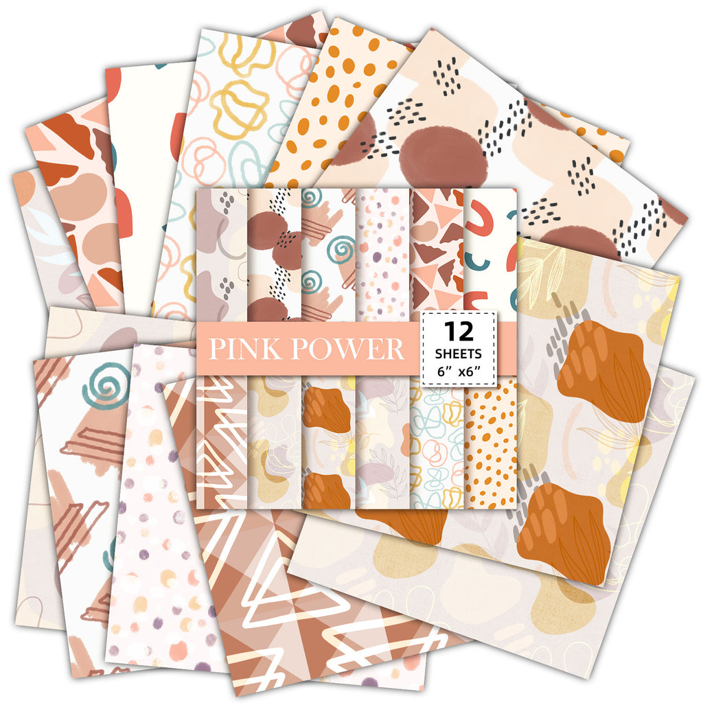 6 inch Boho Scrapbook Paper Pad PA316
