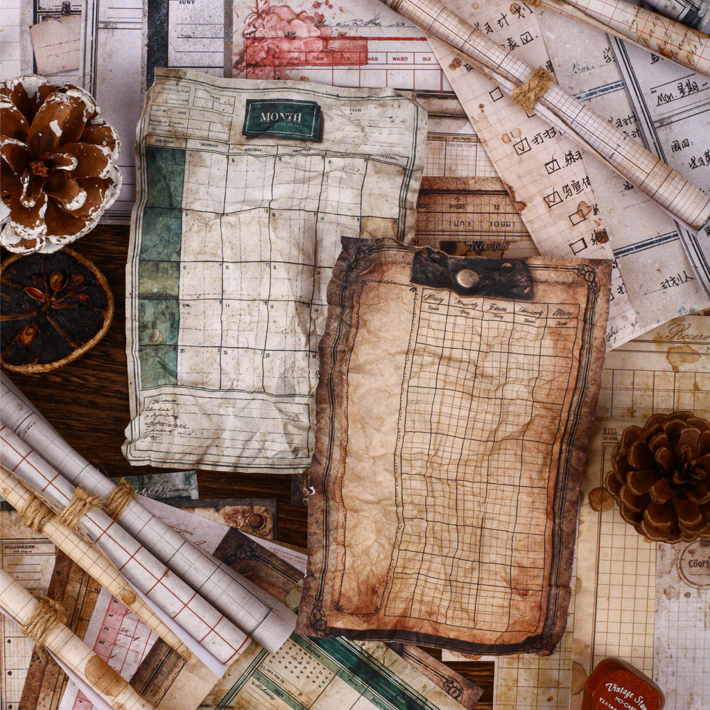 30 Sheets Vintage Junk Journal Paper RCXL
