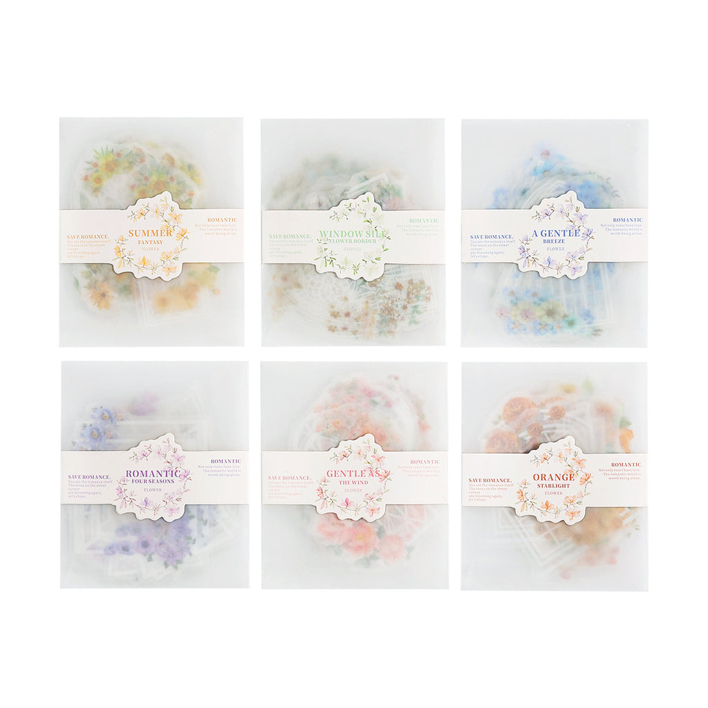 20 Pcs White Windows Themd Stickers LMCT