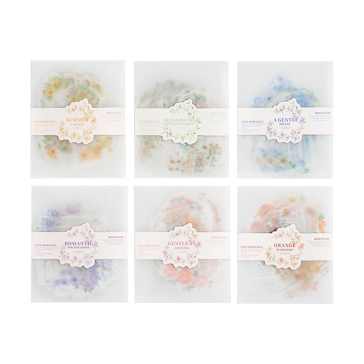 20 Pcs White Windows Themd Stickers LMCT