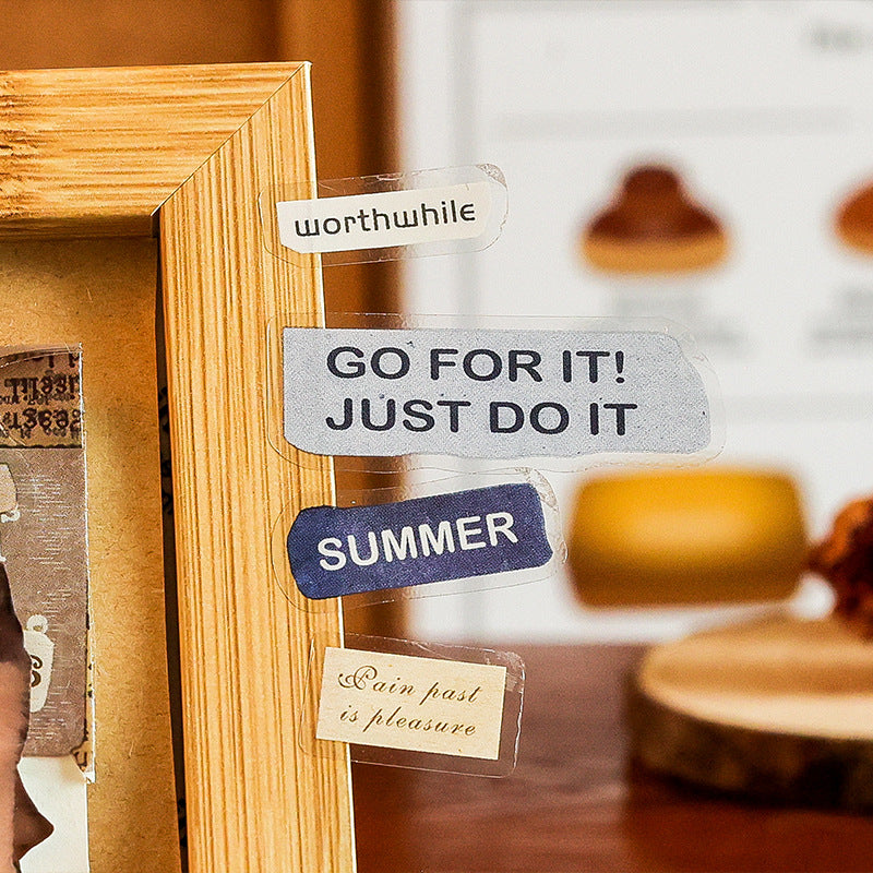 6 Sheets Vintage Quote Stickers FGJSG