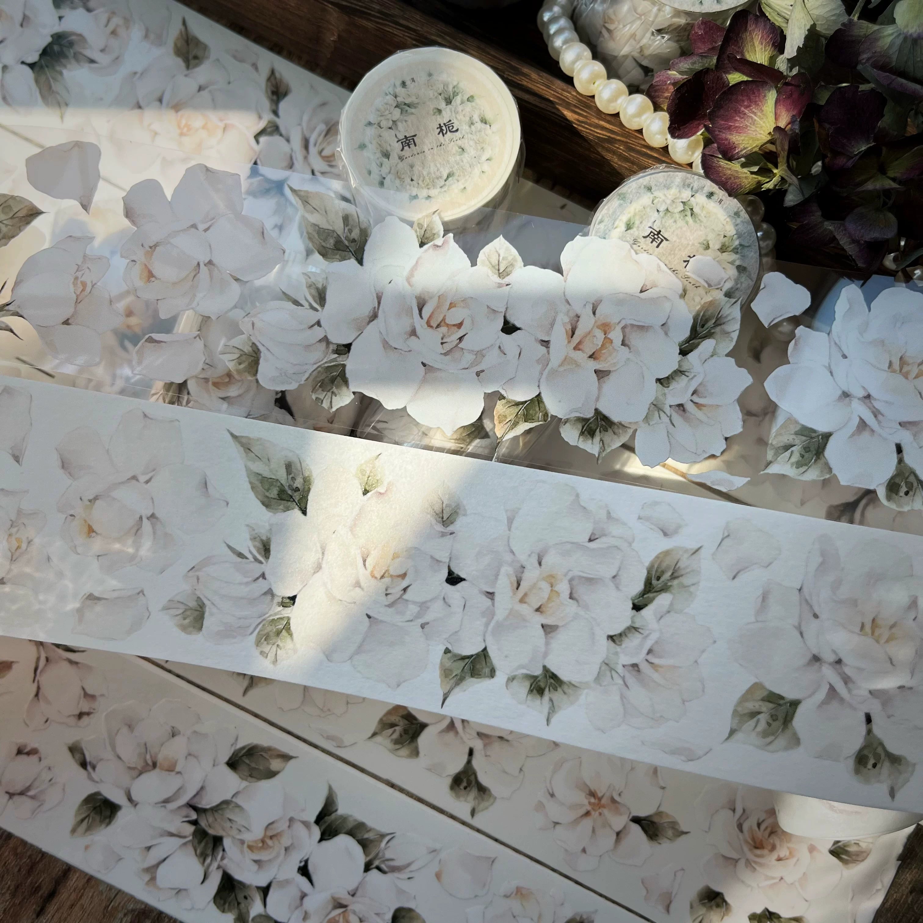 Floral Decorative Tape Rolls- Gardenia Reverie