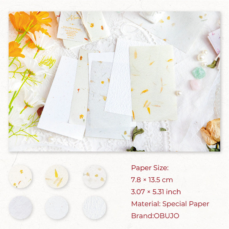 30 Pcs Basic Floral Journal Paper SGNL