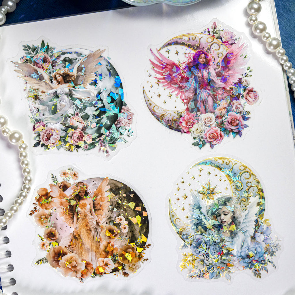 6 Pcs Moon Fairy Tale PET Stickers YQXQW
