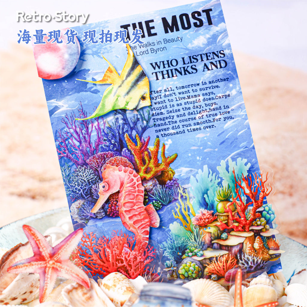 15 Pcs Undersea PET Stickers HDSJ