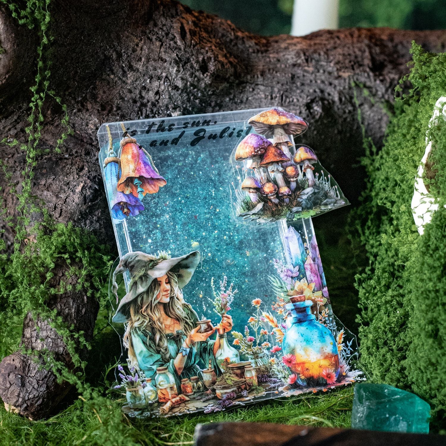 20 Sheets Magic Theme PET Stickers Book MHSC