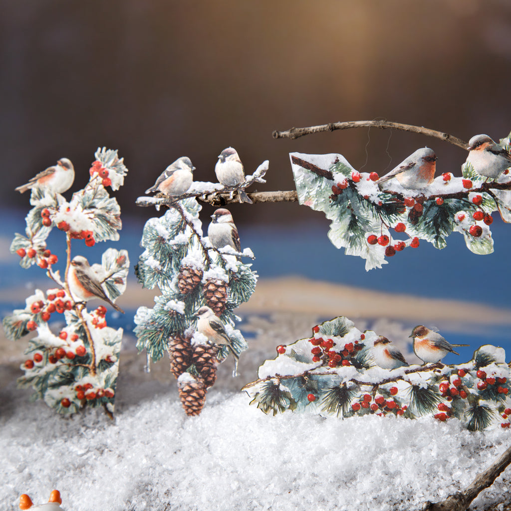 20 Pcs Seasonal Branches Stickers ZYSJ