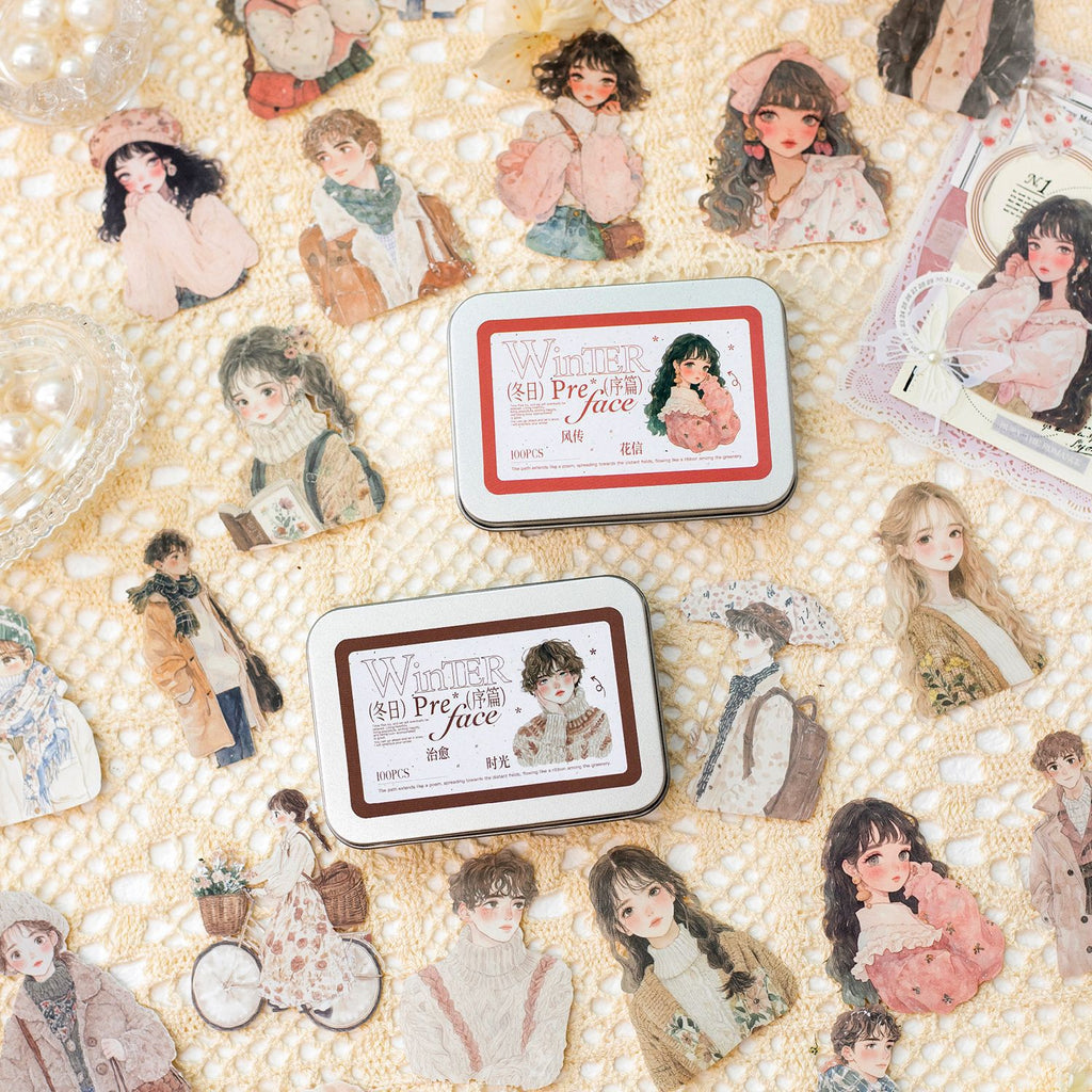 100 Pcs Fashion Boy Girl Stickers DRXP