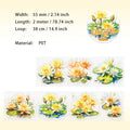 1 Roll Lotus Flower PET Stickers Tape XRHT