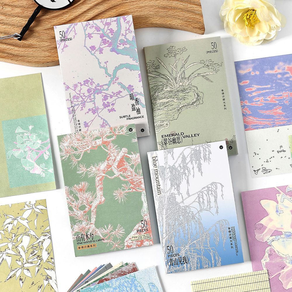 50 Pcs Creative Scrapbook Paper XDSQ