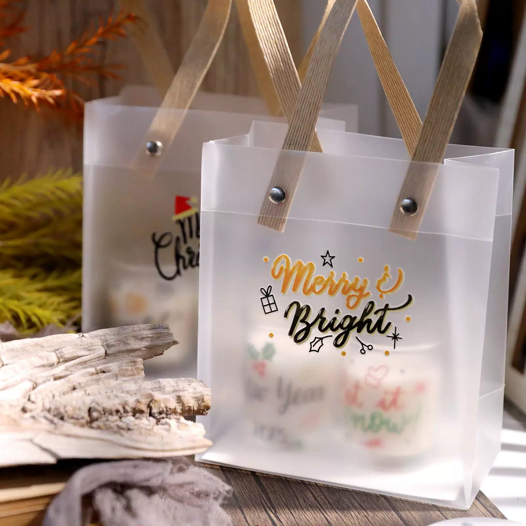 2 Sheets Waterproof Rub on Stickers - Christmas Season