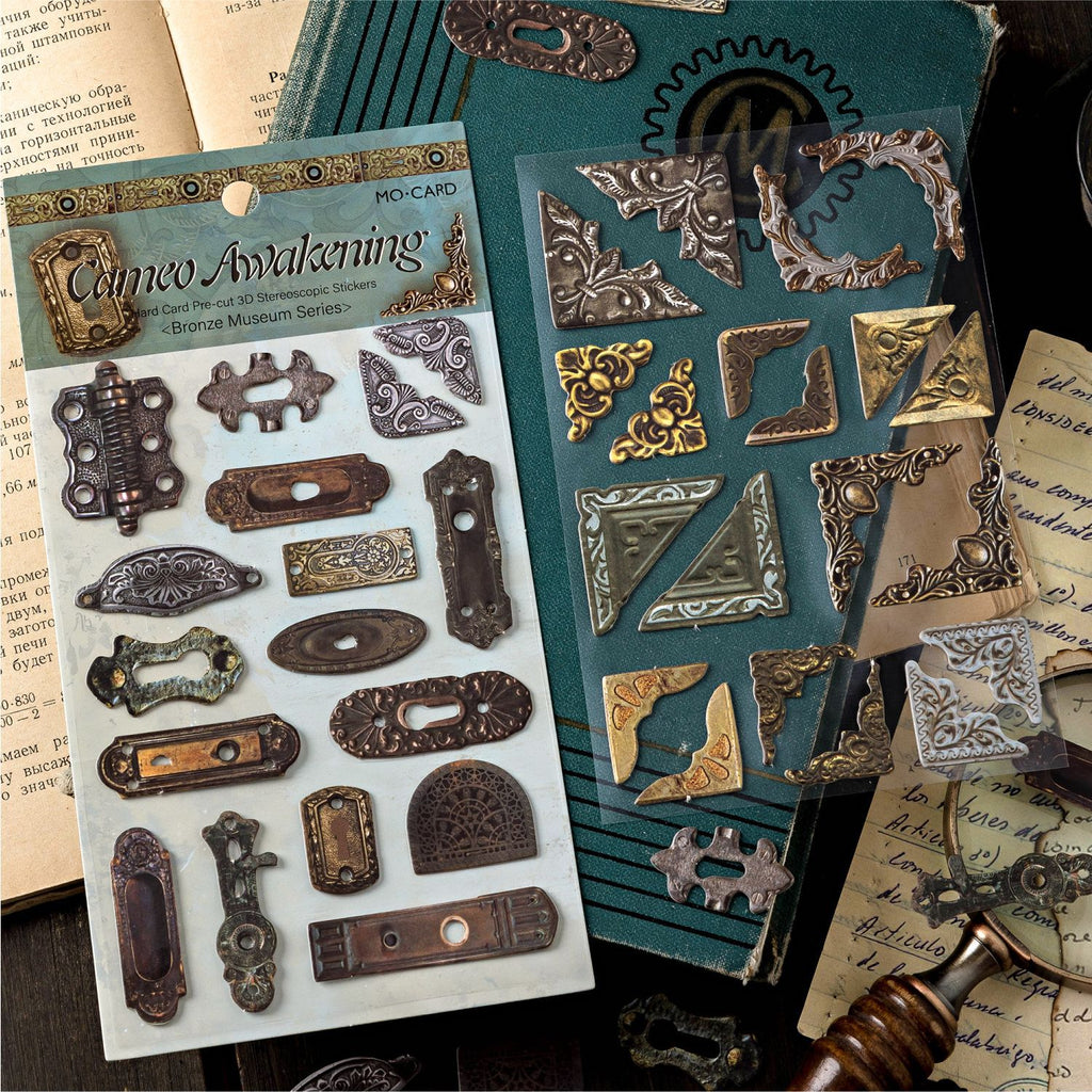 2 Sheets Vintage Junk Journal Stickers GTBWG