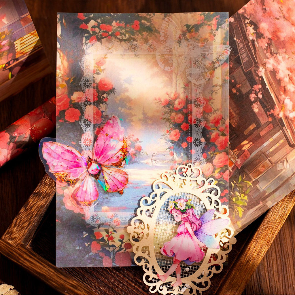30 Pcs Fantasy Forest Scrapbook Paper ZYHJ