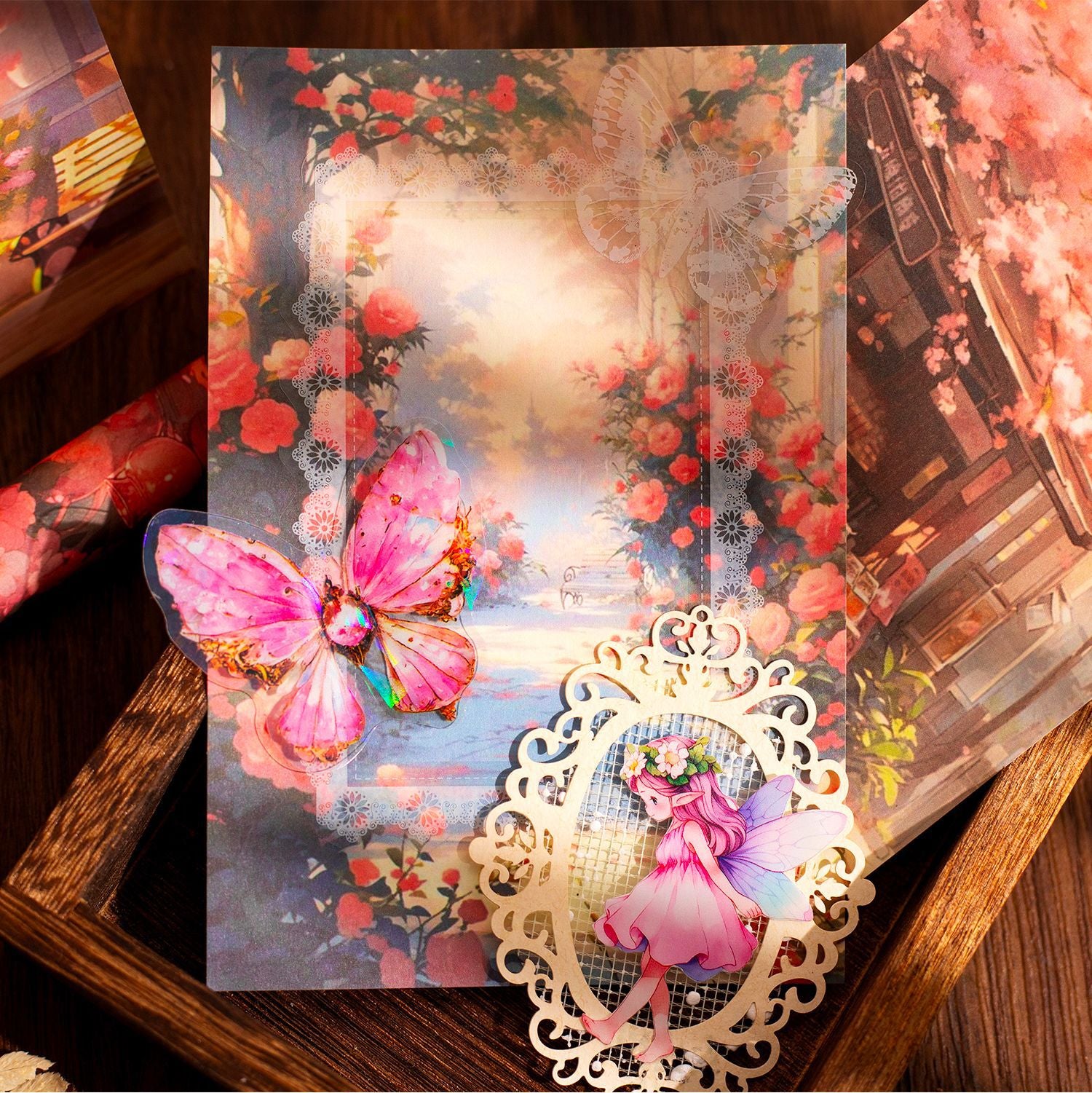 30 Pcs Fantasy Forest Scrapbook Paper ZYHJ