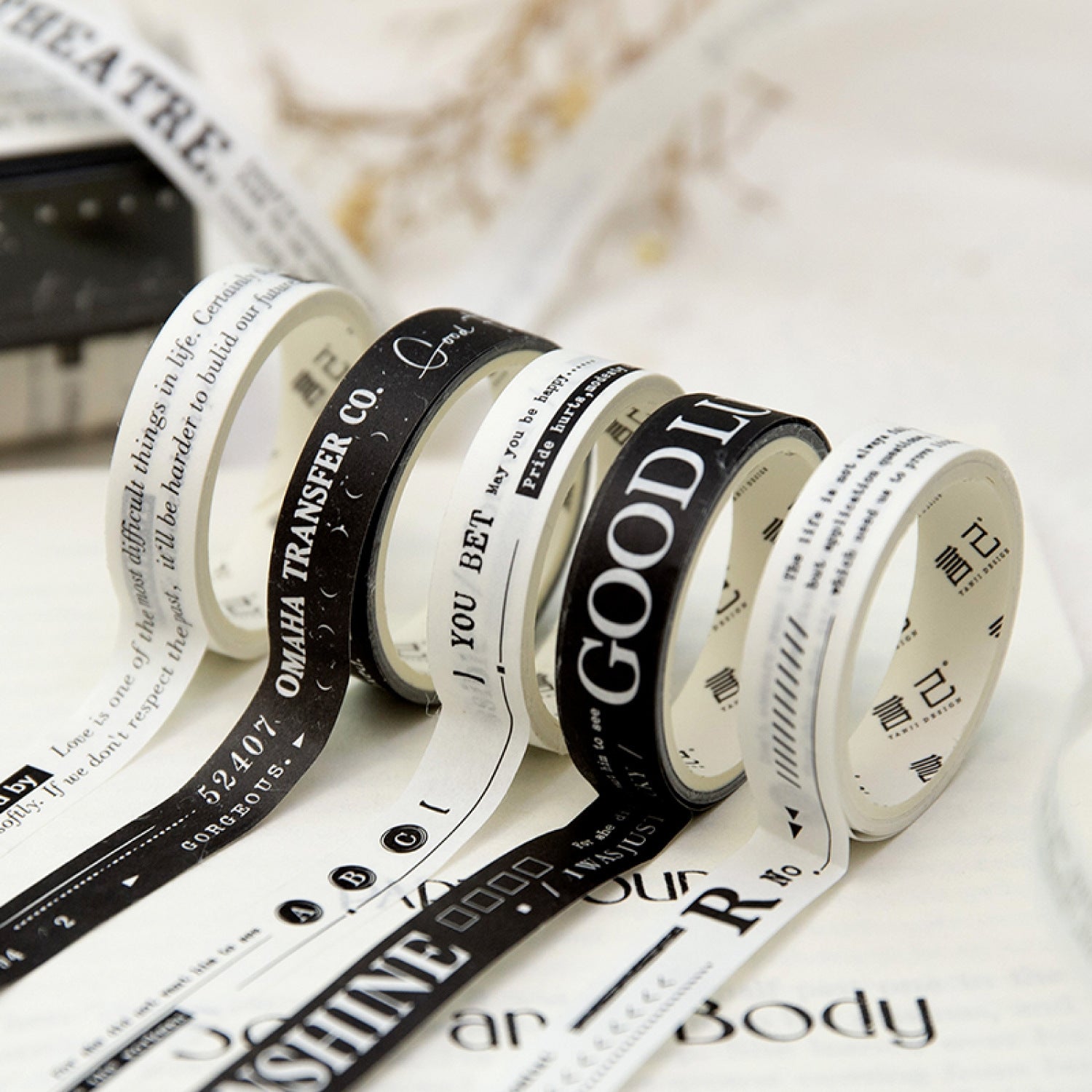 5 Roll Creative Washi Tape Set JCRC