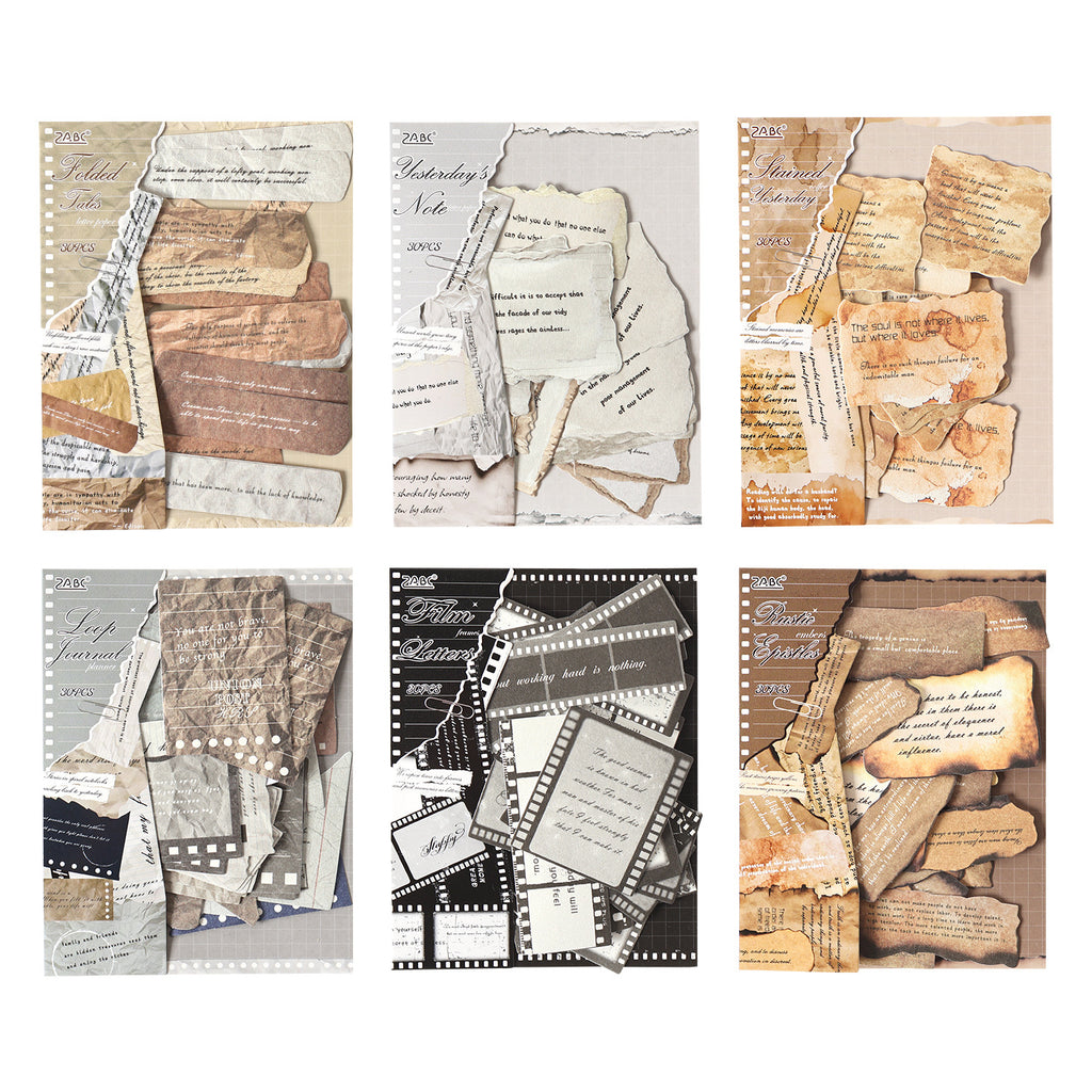 20 Pcs Vintage Letter Stickers HYXJ