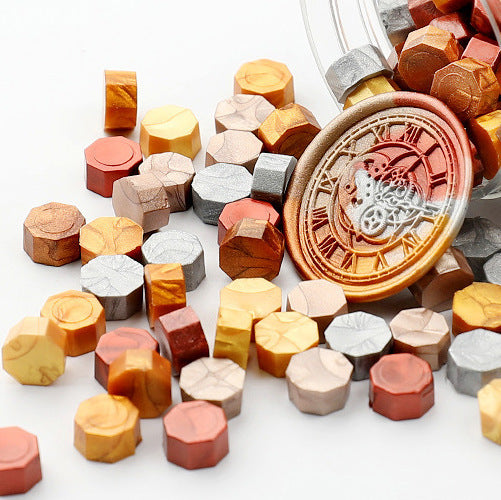 100 PCS Octagon Wax Seal Beads H08