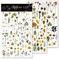 3 Sheets Rub on Stickers - Botanical
