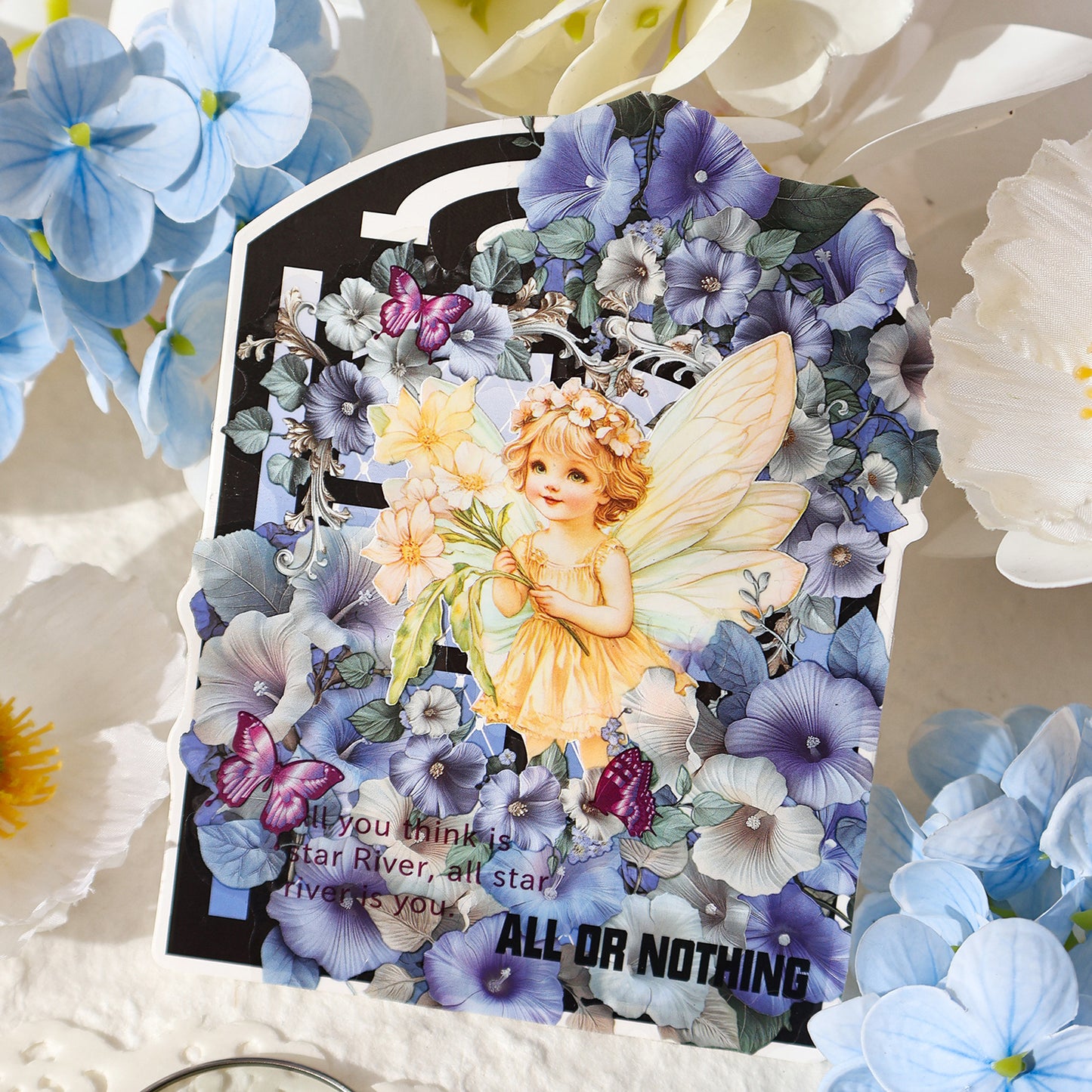 20 Pcs Vintage Flowers PET Stickers TYLB