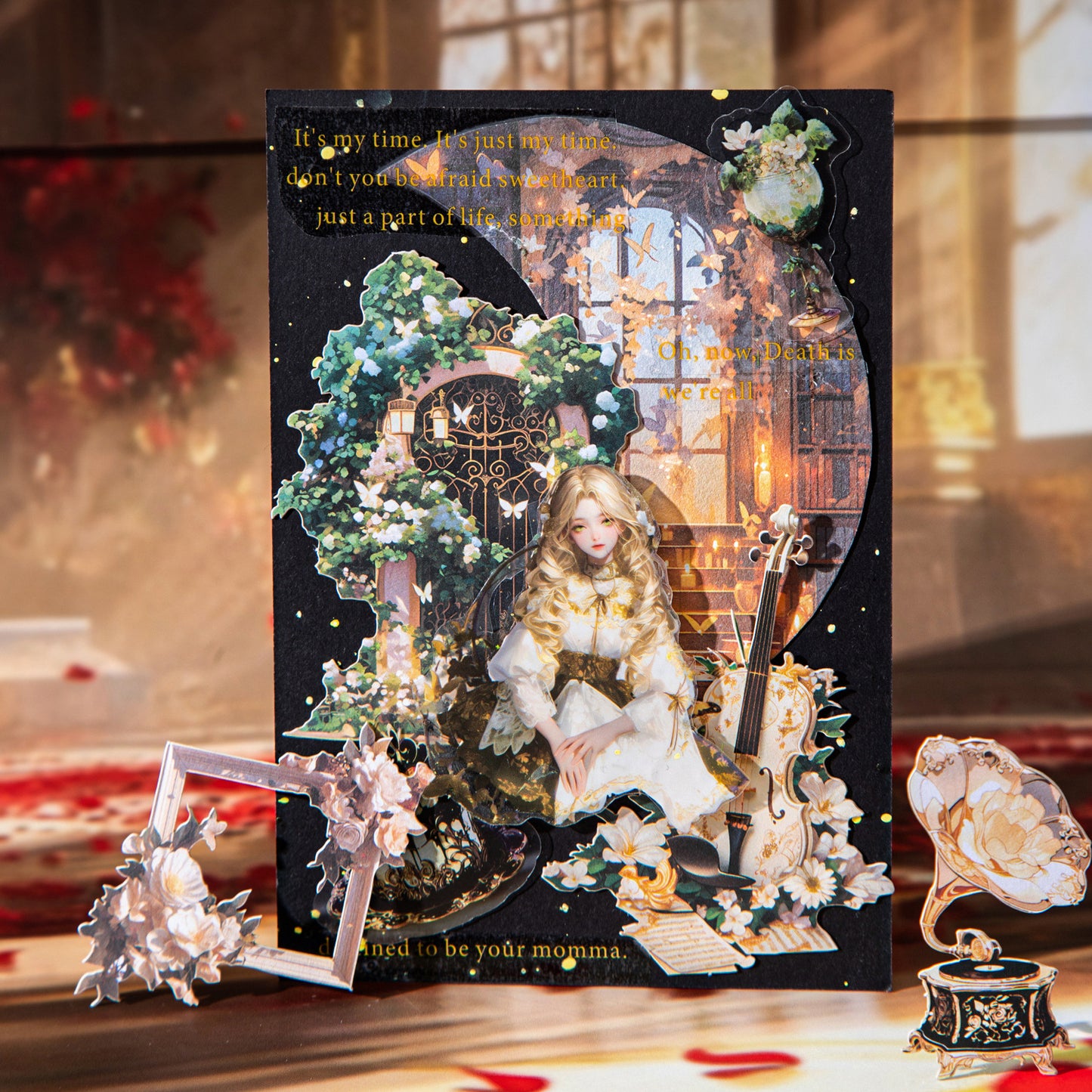 30 Pcs Gothic Paper and Stickers Kit GTWY