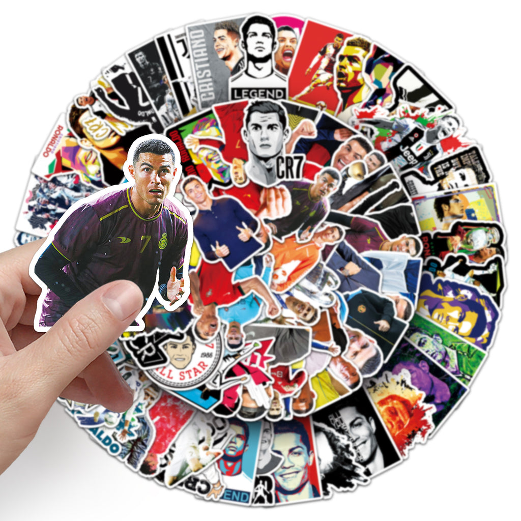 50Pcs Football Theme Waterproof Vinyl Stickers STY05