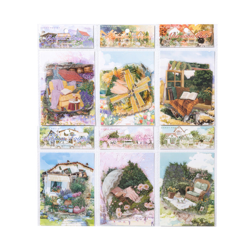 30 Pcs Country Garden Life PET Stickers TYSHJG