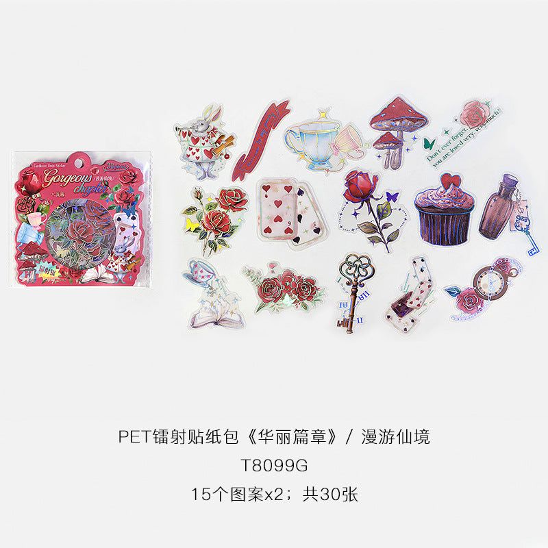 30 Pcs Fantasy PET Stickers HLPZ
