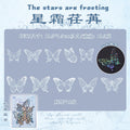 10 Pcs Laser PET Butterfly Stickers