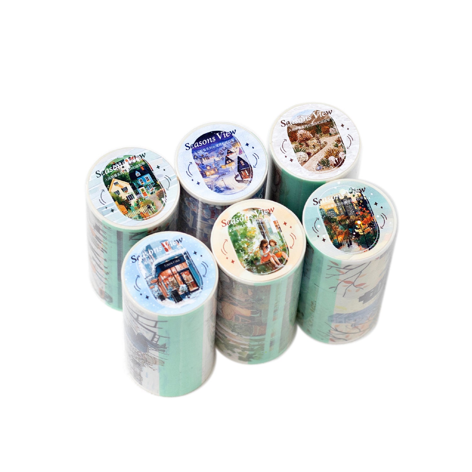 1 Roll Landscape Painting Washi Tape RJZM