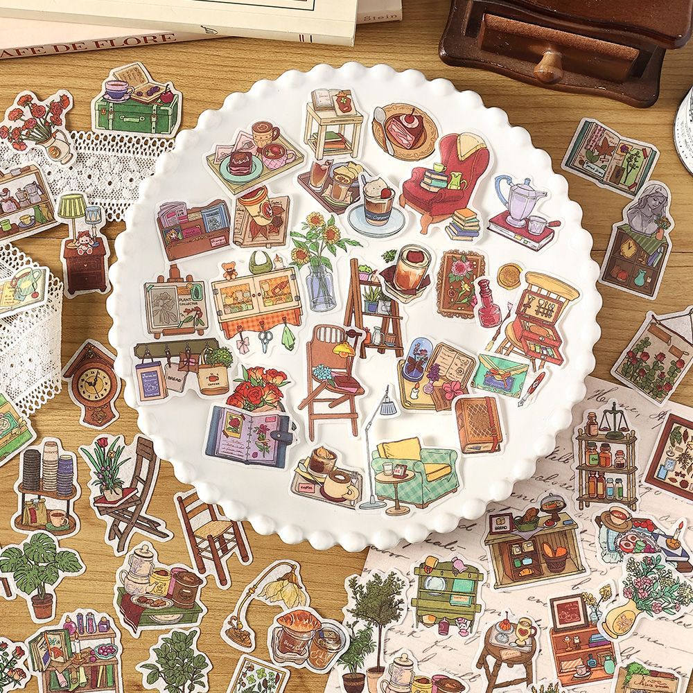 40 Pcs Home Life Washi Stickers HWXN
