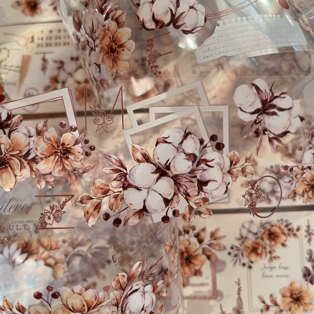 Floral Decorative Tape Rolls- Kapok