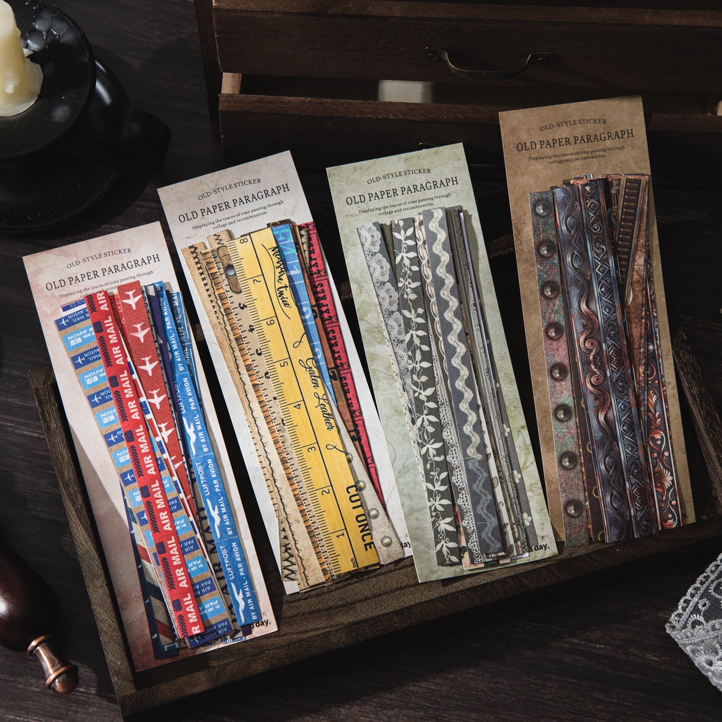 25 Pcs Vintage Journal Stickers JZDL