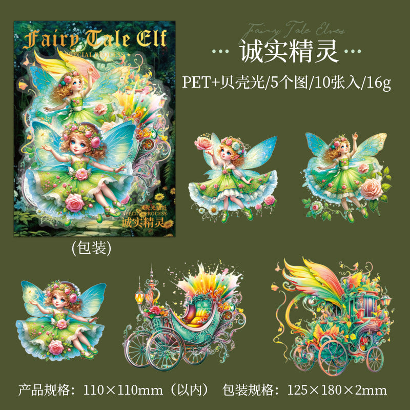 10 Pcs Cute Fairy PET Stickers THXJl