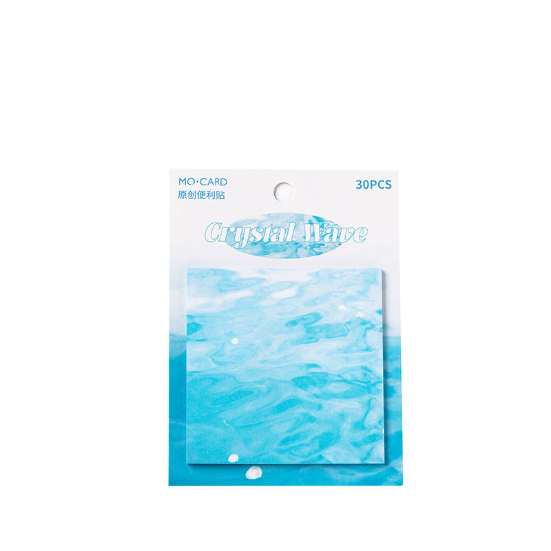 30 Pcs Water Texture Notepad CXZX