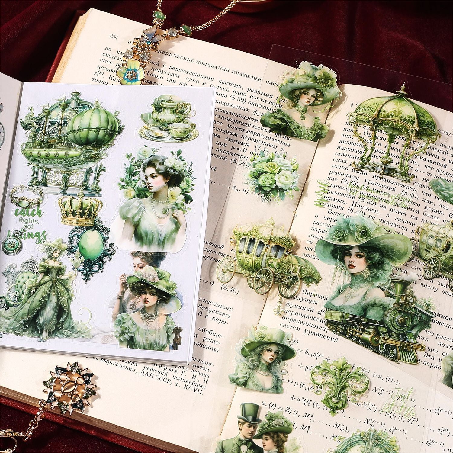 20 Pcs Vintage PET Stickers Book BLKHY