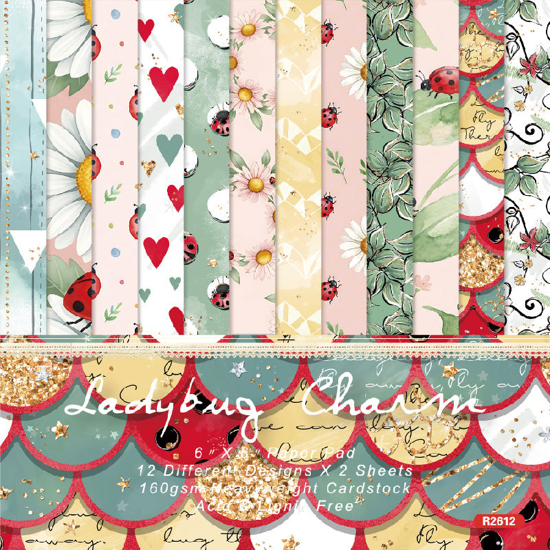 6 inch Garden Cottagecore Scrapbook Paper Pad SKP612