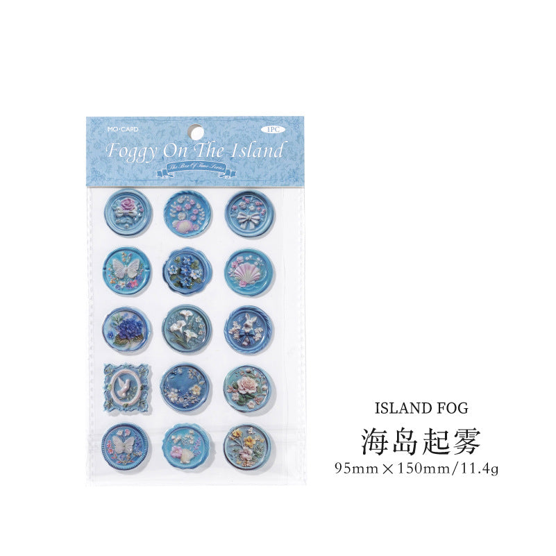 1 Sheets Wax Seal PET Stickers SGXZ