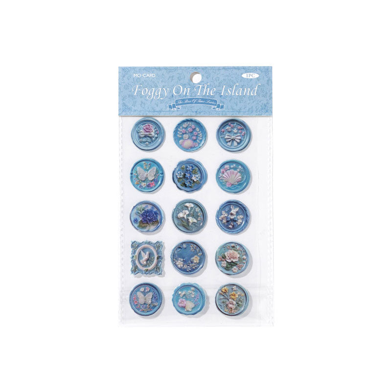 3D Faux Wax Seal Epoxy Resin Stickers