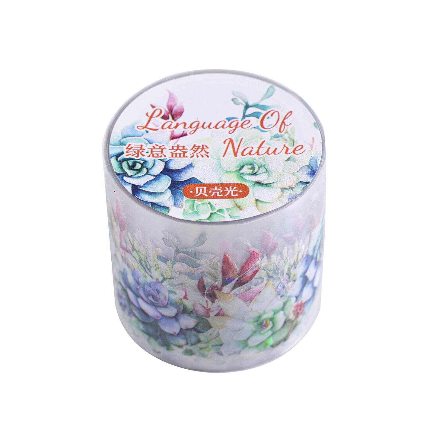 1 Roll Glitter Botanical PET Tape ZRZY