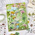 3D Garden Farm Scene DIY Stickers Kit with Tweezer THYJ